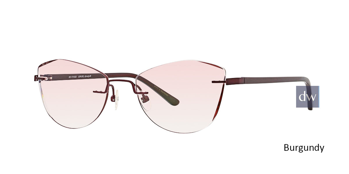 Burgundy Totally Rimless 285 Inspire Eyeglasses.