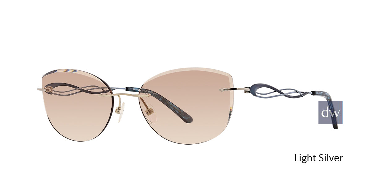 Light Silver Totally Rimless 286 Imagine Eyeglasses.