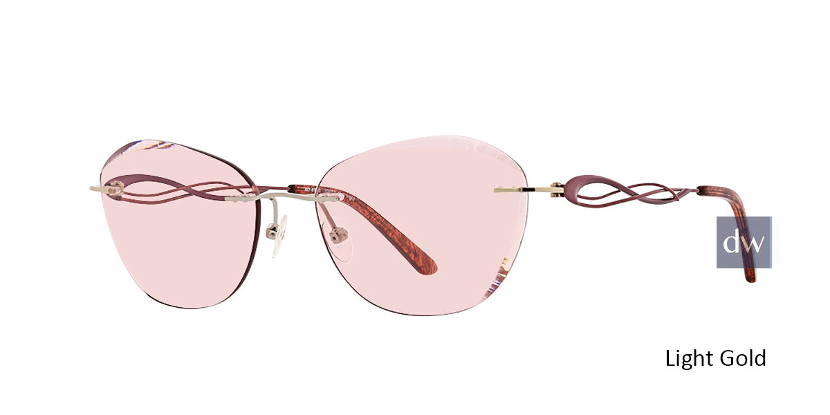 Light Gold Totally Rimless 287 Imagine Eyeglasses.