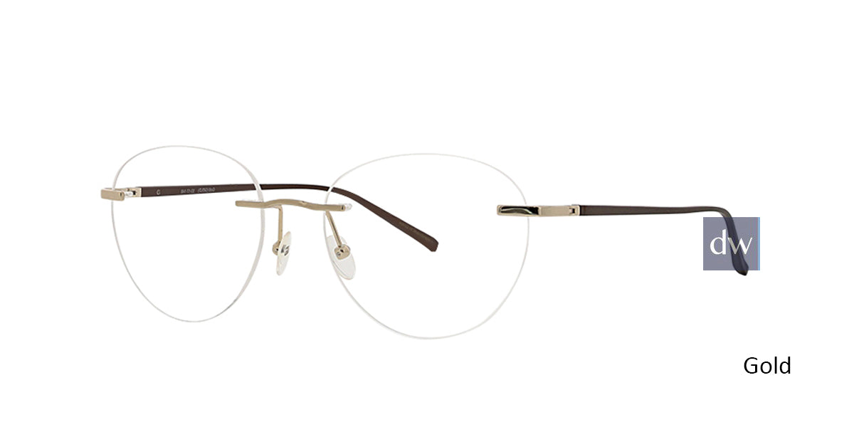 Gold Totally Rimless 291 Innovate Eyeglasses.