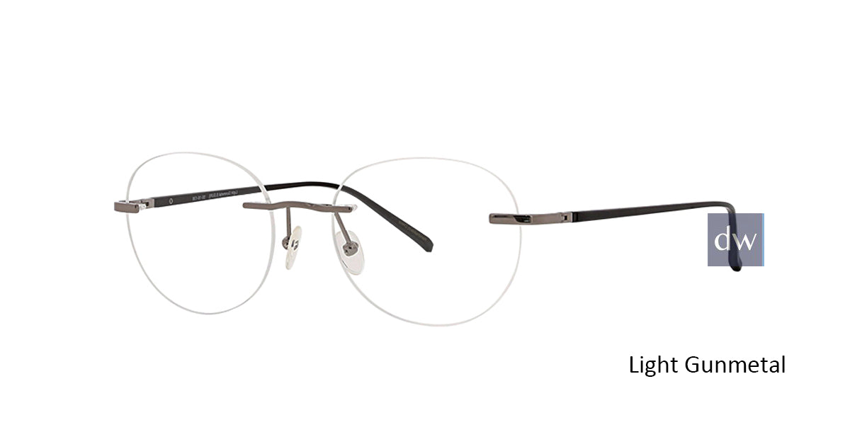 Light Gunmetal Totally Rimless 292 Digital Eyeglasses.
