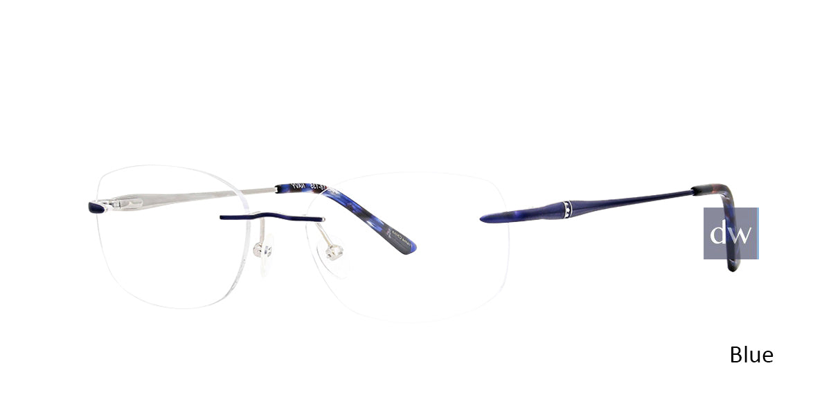 Blue Totally Rimless 294 Patina Eyeglasses.