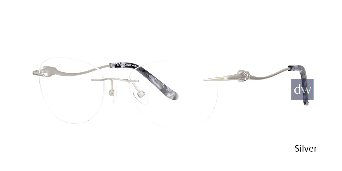 Silver Totally Rimless 296 Bijoux Eyeglasses.