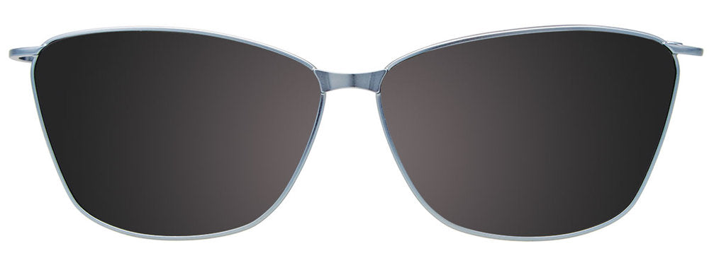 Teal Grey Crystal Sat Teal Clip-On