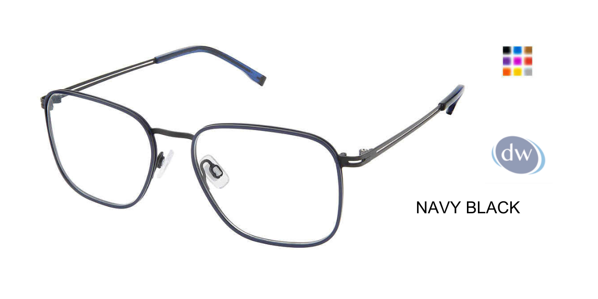 EVATIK E-9222 Eyeglasses NAVY BLACK