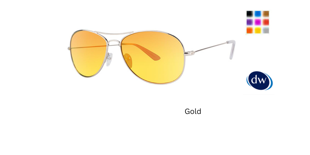 Gold Vivid 790S Sun Collection Sunglasses.