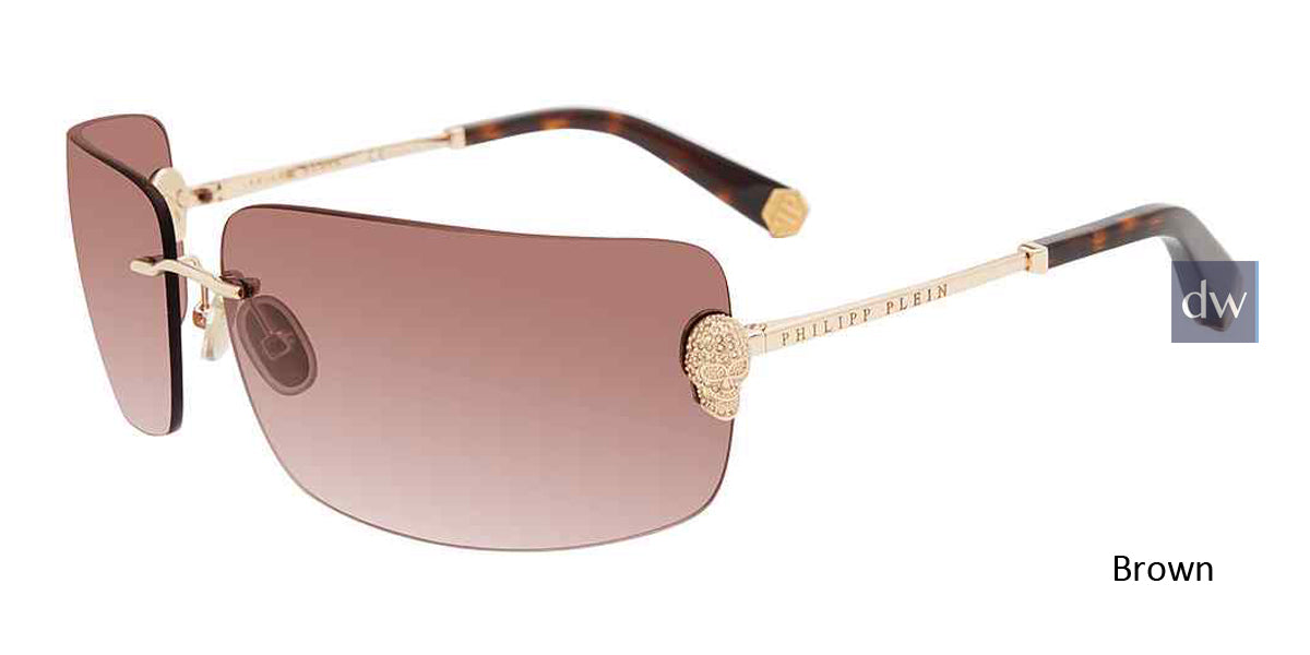 Brown Philipp Plein SPP027S Sunglasses.