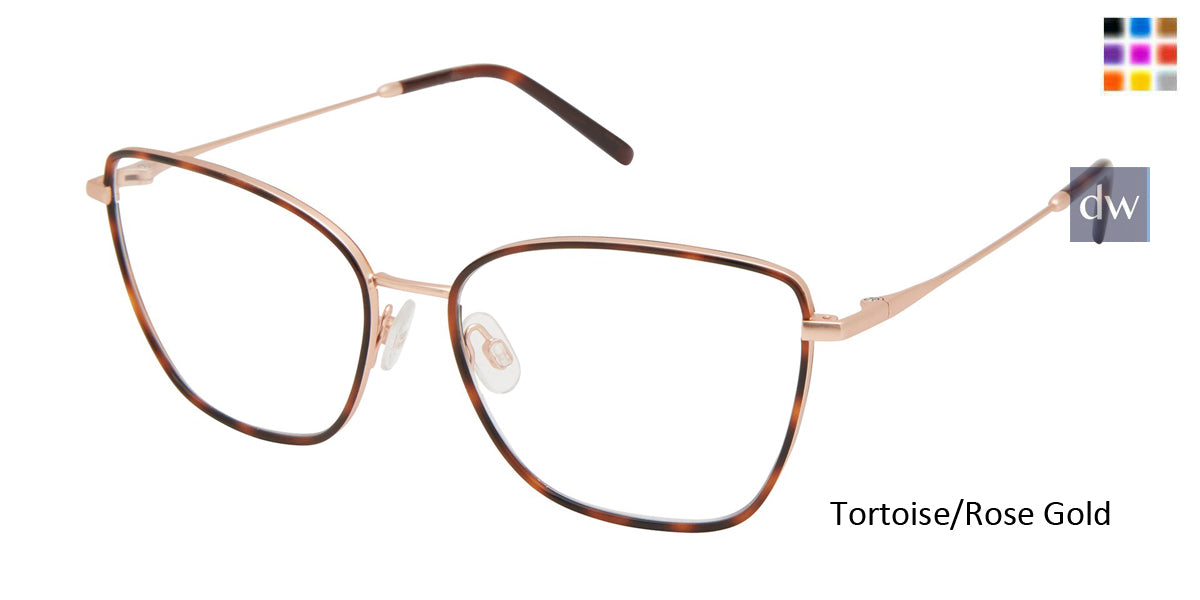 Tortoise/Rose Gold Mini 761009 Eyeglasses.
