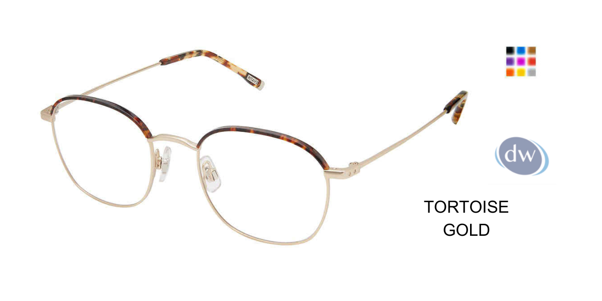 EVATIK E-9224 Eyeglasses TORTOISE GOLD