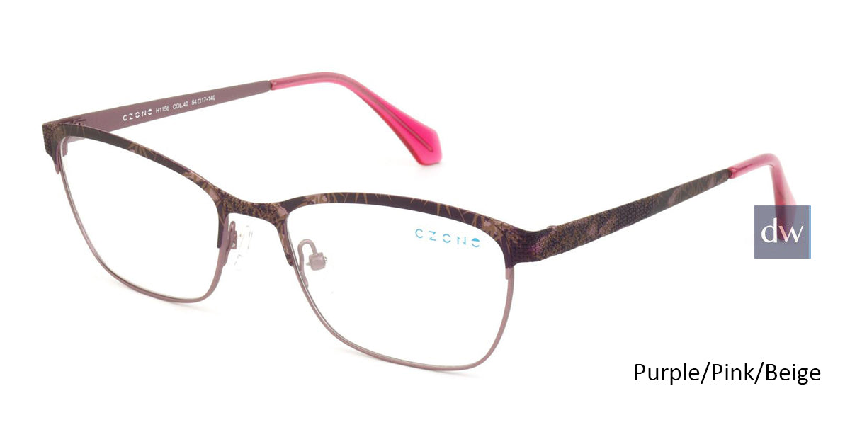 Purple /Pink/Beige C-Zone H1156 Eyeglasses.
