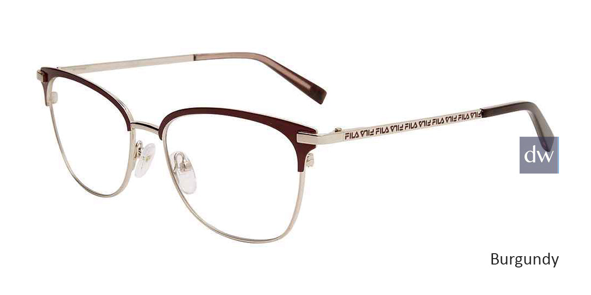Burgundy Fila VFI265 Eyeglasses