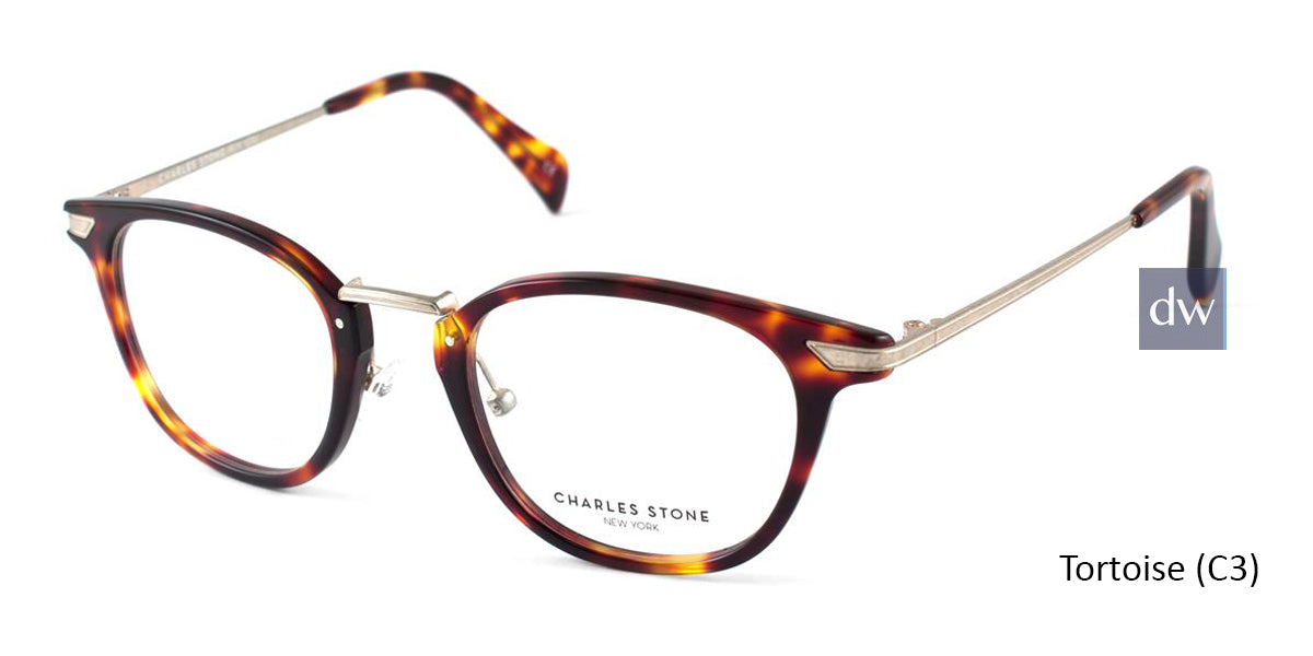 Tortoise (C3) William Morris Charles Stone NY CSNY30033 Eyeglasses - Teenager