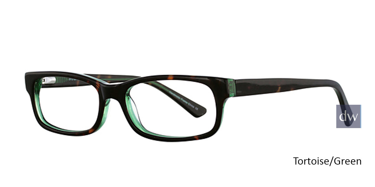 Tortoise/Green Elan 3003 Eyeglasses.