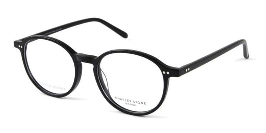 Black William Morris Charles Stone NY 30054 Eyeglasses