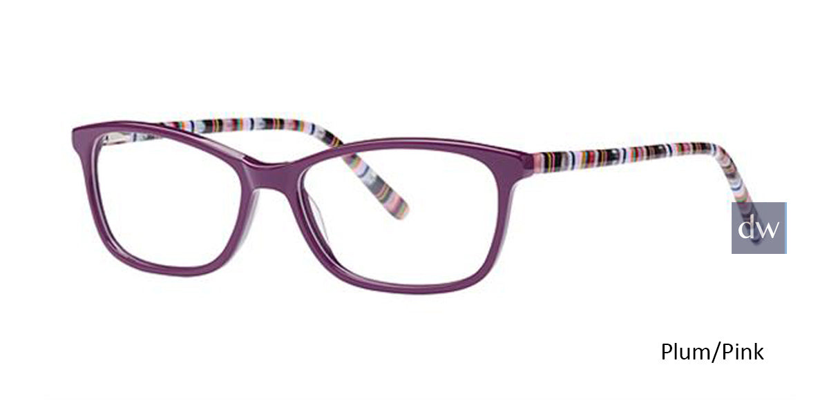 Plum/Pink Elan 3043 Eyeglasses.