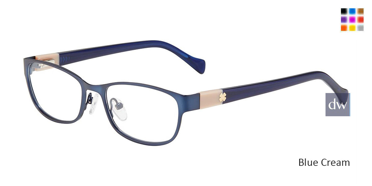 Blue Cream Lucky Brand D121 Eyeglasses.