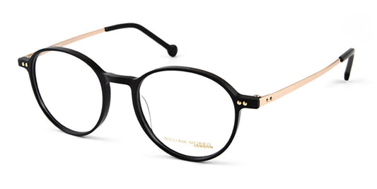 Black/Gold William Morris London WM50112 Eyeglasses - Teenager.