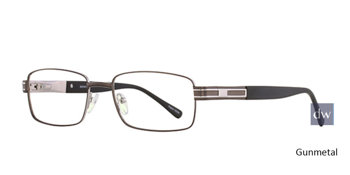 Gunmetal Elan 3413 Eyeglasses.