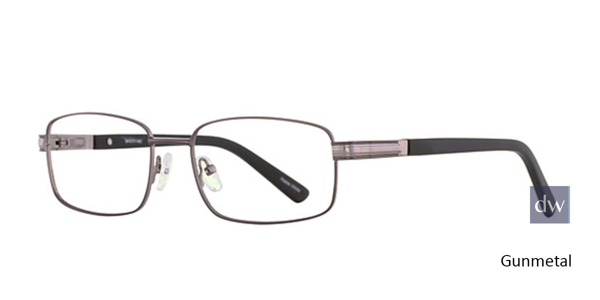 Gunmetal Elan 3414 Eyeglasses.