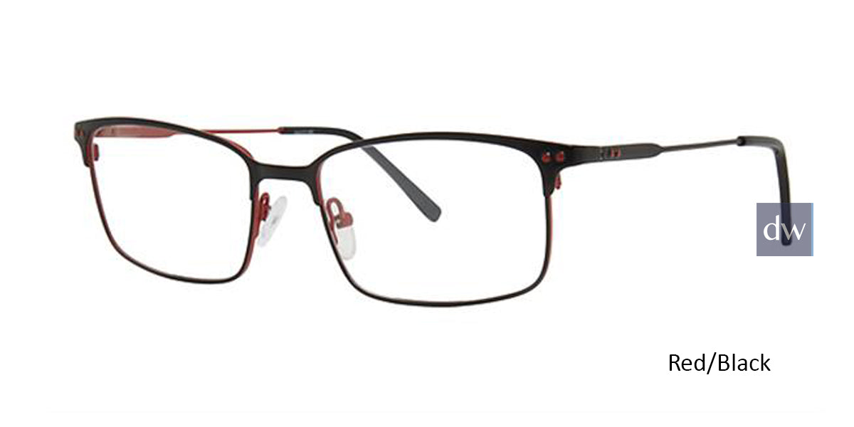 Red/Black Elan 3428 Eyeglasses.