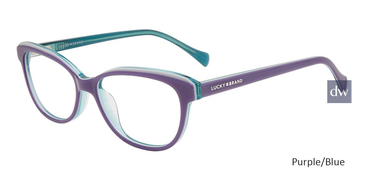Purple/Blue Lucky Kid VLBD725 Eyeglasses - Teenager