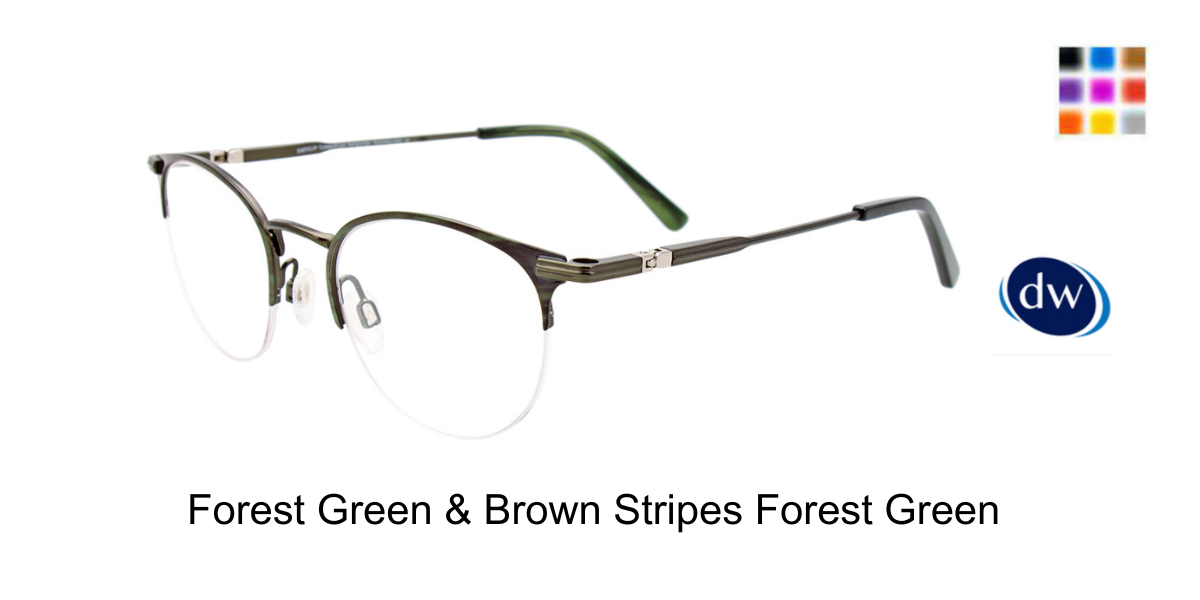Forest Green Brown Stripes Forest Green