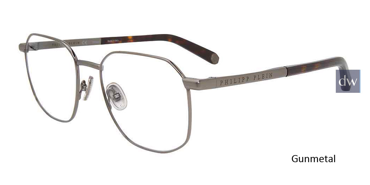 Gunmetal Philipp Plein VPP020M Eyeglasses.