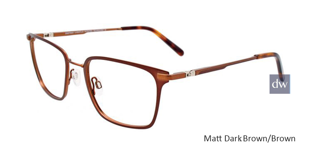 Matt Dark Brown/Brown EasyTwist ET997 Eyeglasses