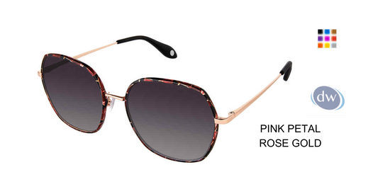FYSH F-2099 Eyeglasses Pink Petal Rose Gold