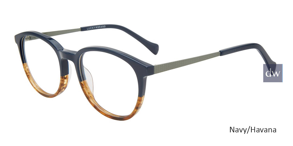 Navy/Havana Lucky Kid VLBD822 Eyeglasses - Teenager