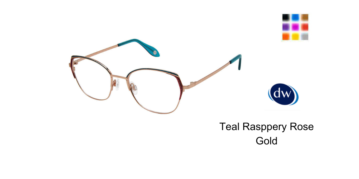 Teal Raspberry Rose Gold