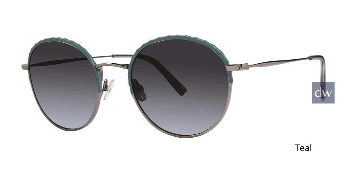 Teal Vera Wang V485 Sunglasses.