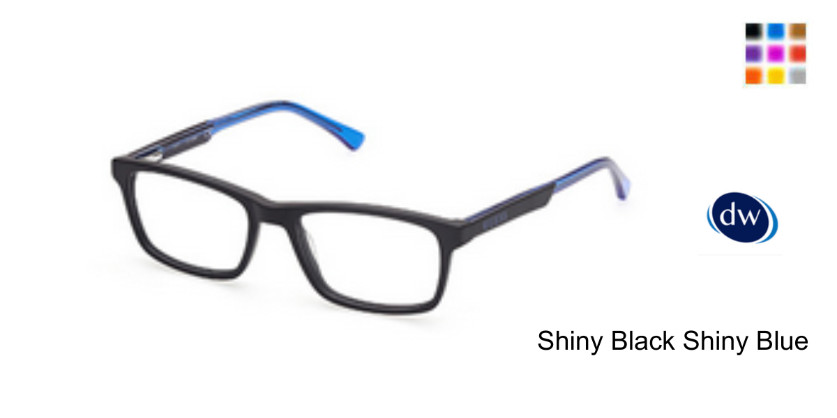 Shiny Black Shiny Blue