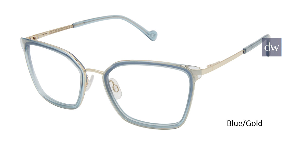 Blue/Gold Mini 761011 Eyeglasses.