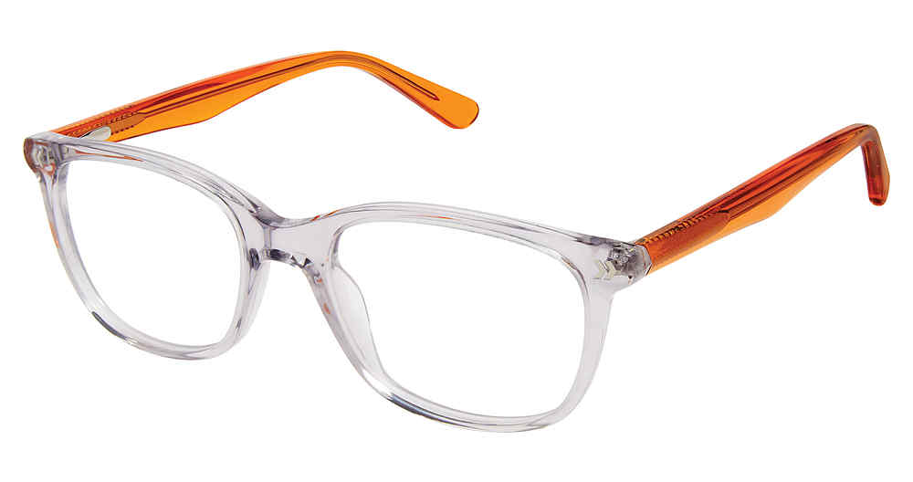 GREY-ORANGE SUPERFLEX-KIDS SFK-272 Eyeglasses