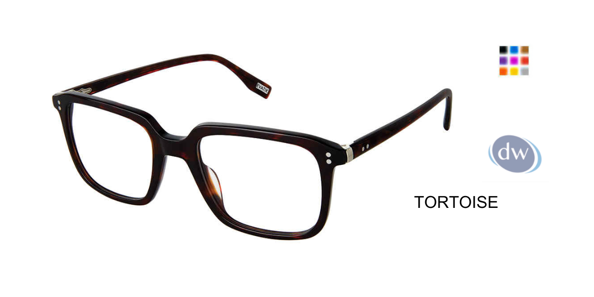 EVATIK E-9250 Eyeglasses Tortoise