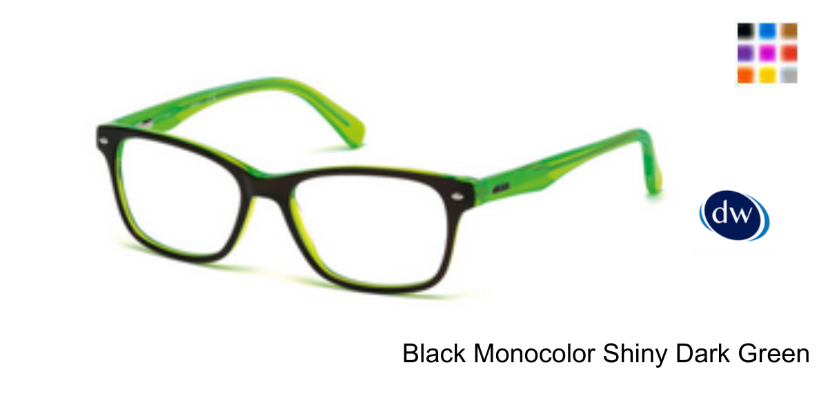 Black Monocolor Shiny Dark Green