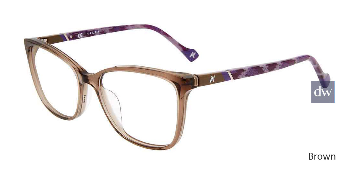 Brown Yalea VYA008 Eyeglasses