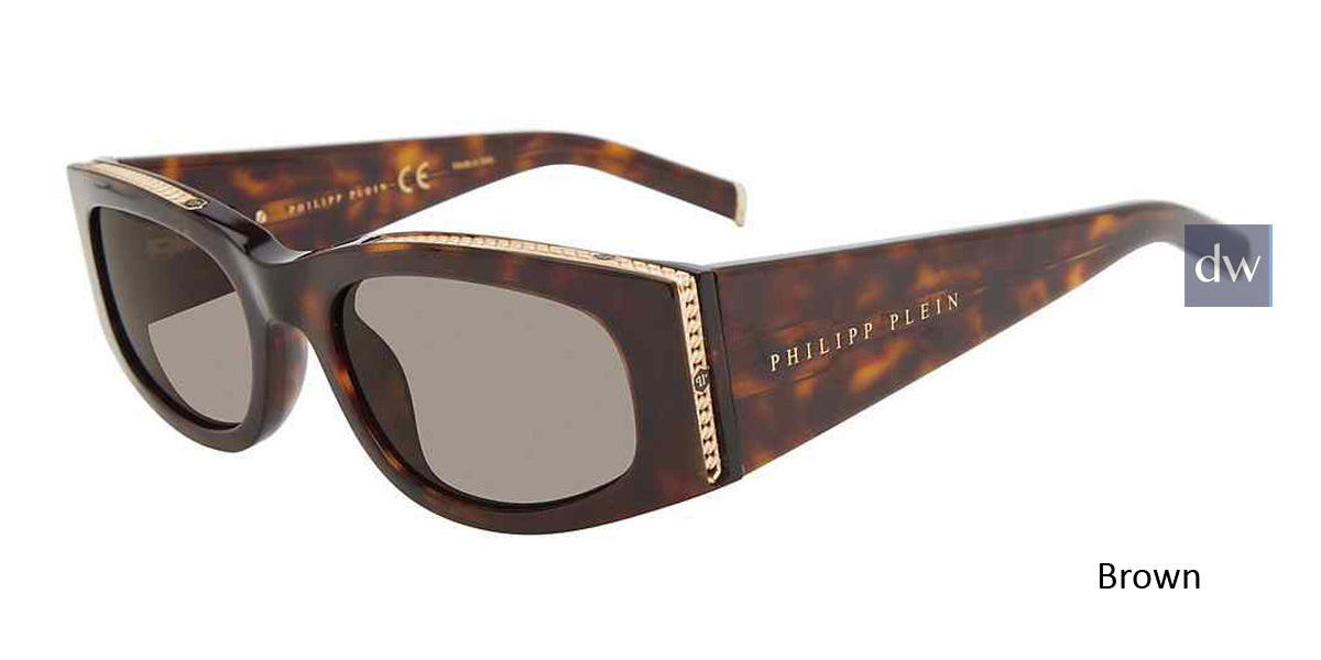 Brown Philipp Plein SPP025S Sunglasses.