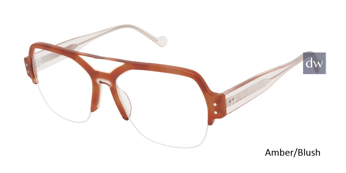Amber/Blush Mini 743012 Eyeglasses.