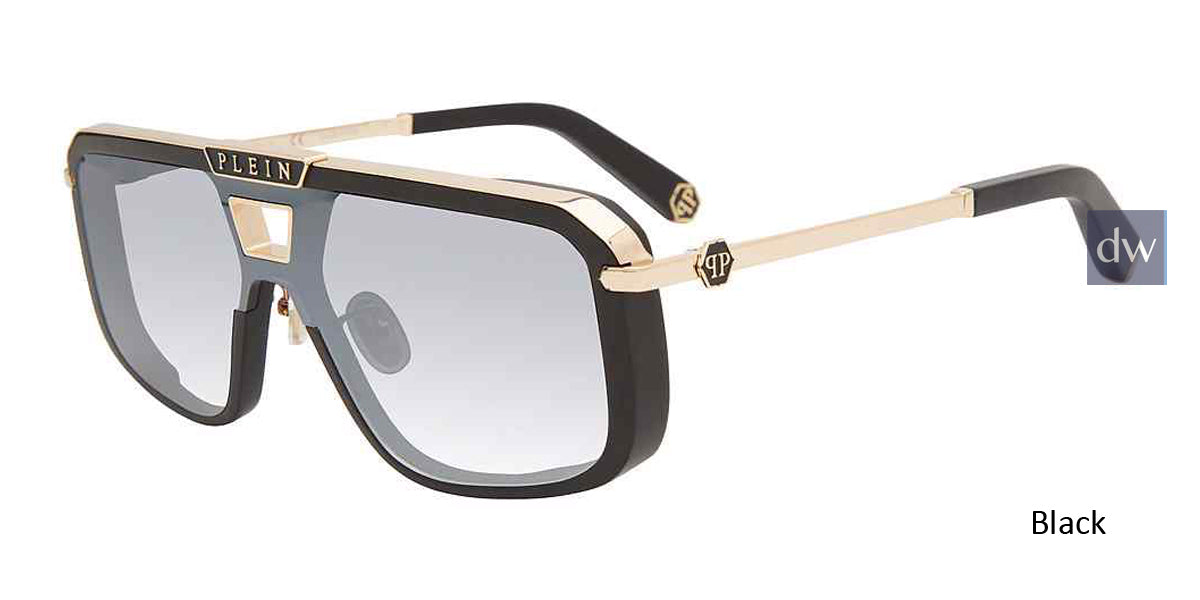 Black Philipp Plein SPP008M Sunglasses.