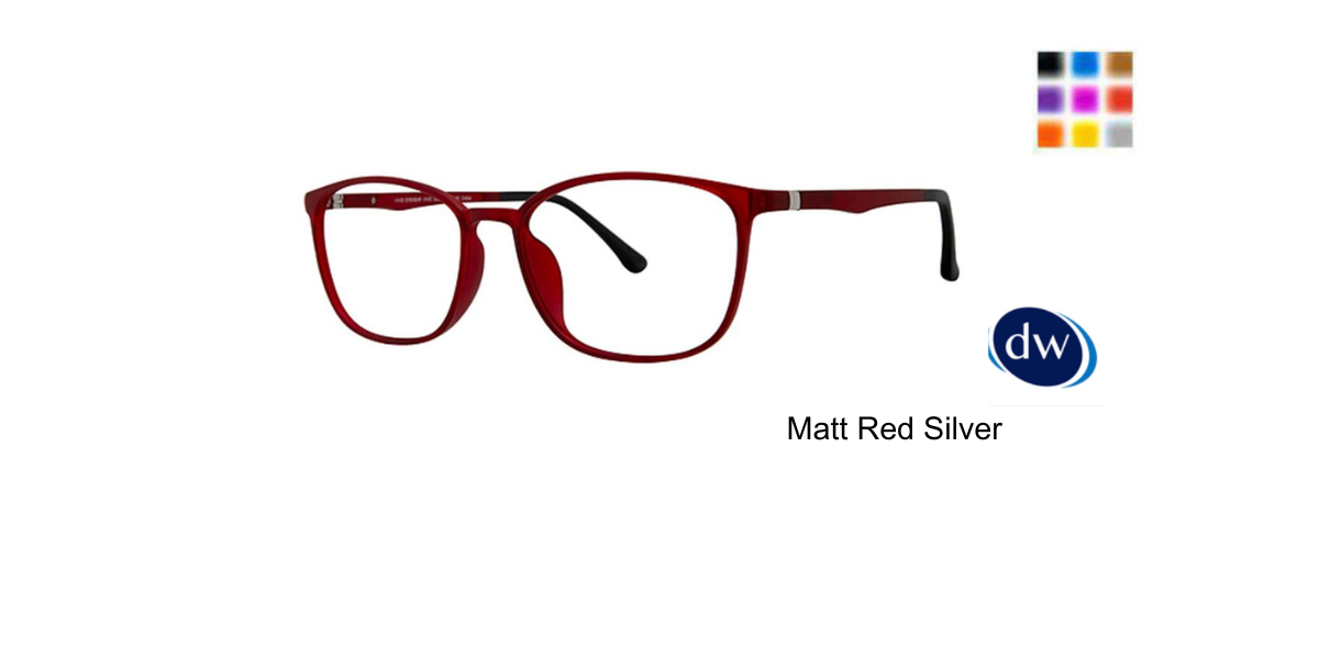 Matt Red Silver