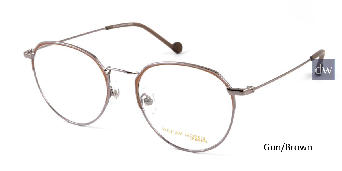 Gun/Brown William Morris London WM50100 Eyeglasses.