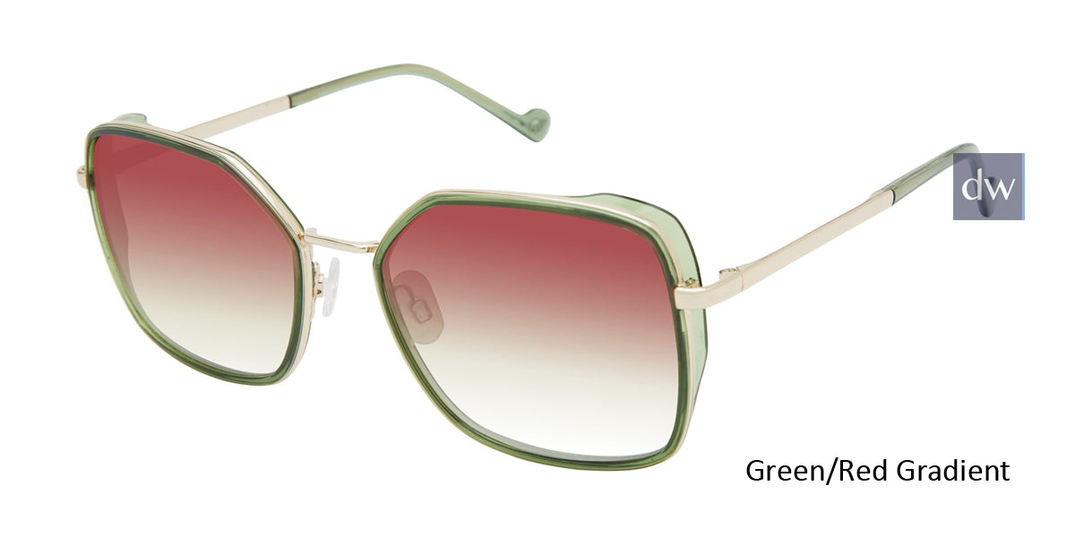 Green/Red Gradient Mini 747018 Sunglasses.