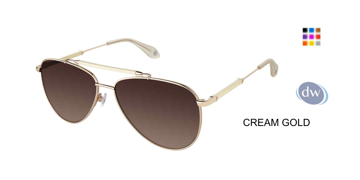 FYSH F-2098 Sunglasses Cream Gold