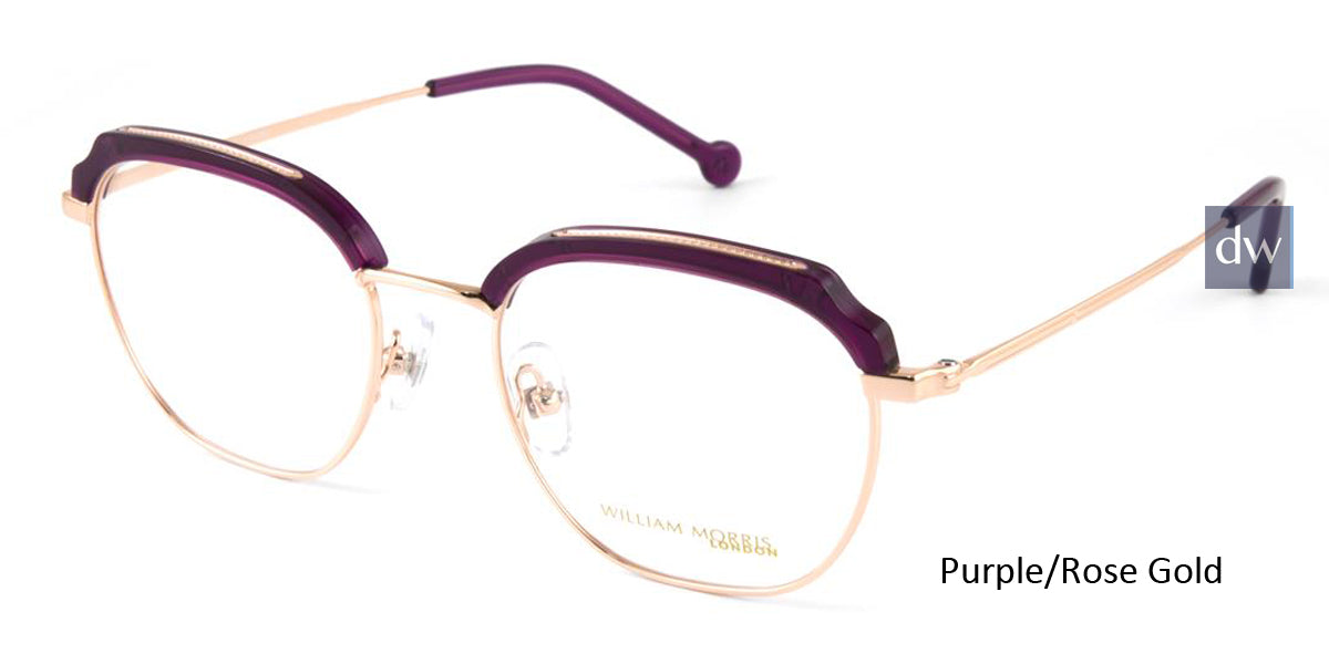 Purple/Rose Gold William Morris London WM50121 Eyeglasses.