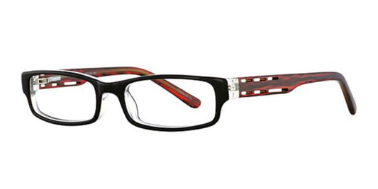 Black Crystal/Red K12 4050 Eyeglasses