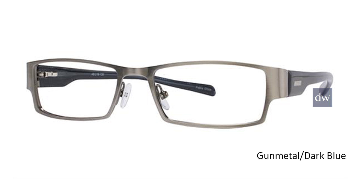 Gunmetal/Dark Blue K12 4056 Eyeglasses - Teenager