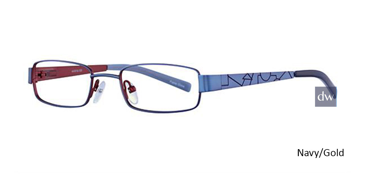 Navy/Gold K12 4057 Eyeglasses