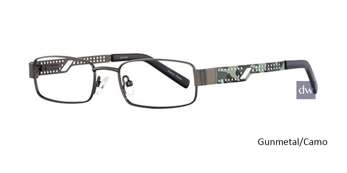 Gunmetal/Camo K12 4062 Eyeglasses